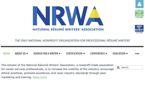 national resume writers association